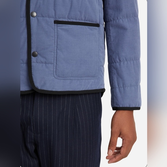 O.N.S. Clothing Crescent Mini Cord Men's Quilted Snap Jacket in Vintage Indigo M - Picture 10 of 12